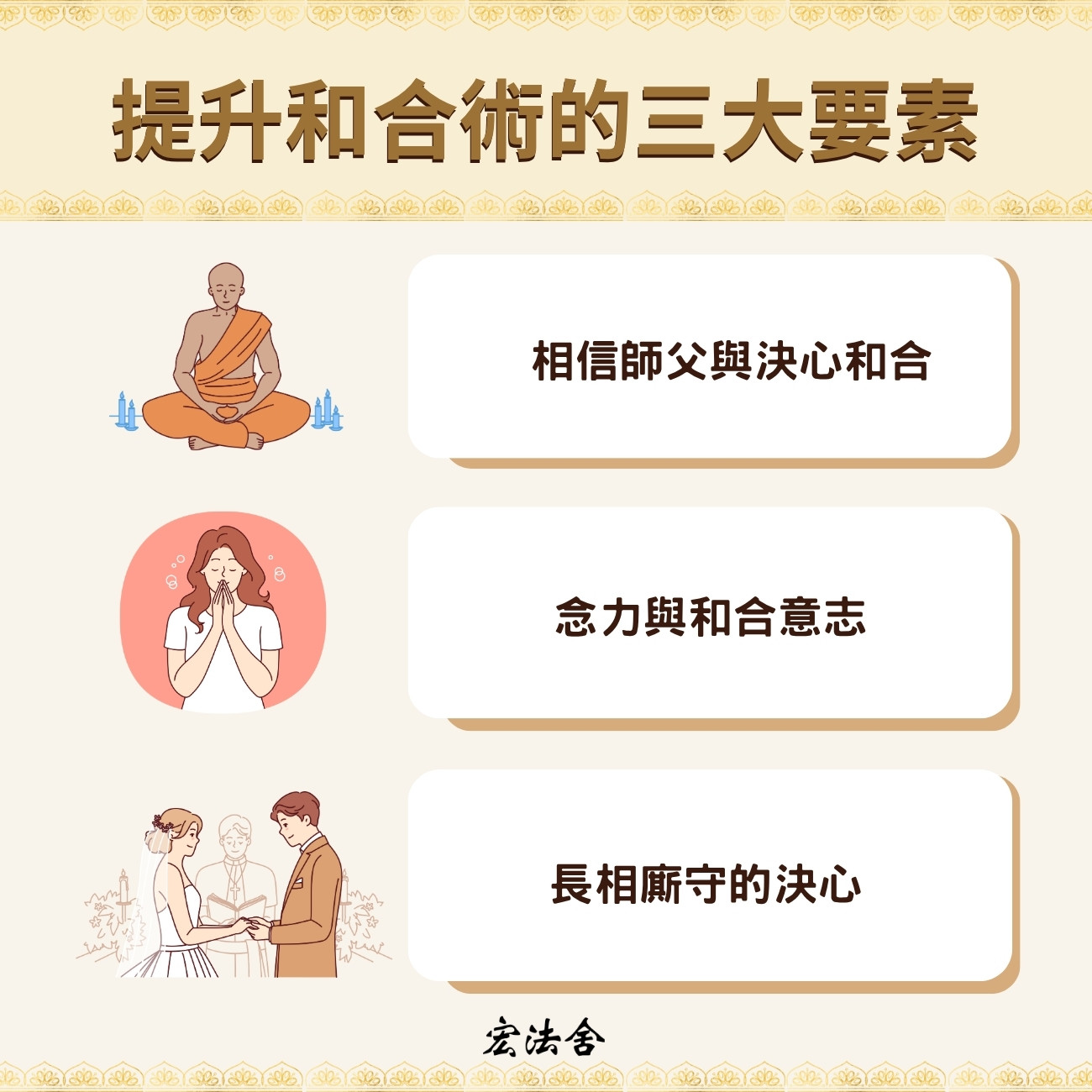 香港泰國和合法事:4個適合情況自我評估,宏法舍收費和流程完整解說 4 提升和合術效果的三大要素