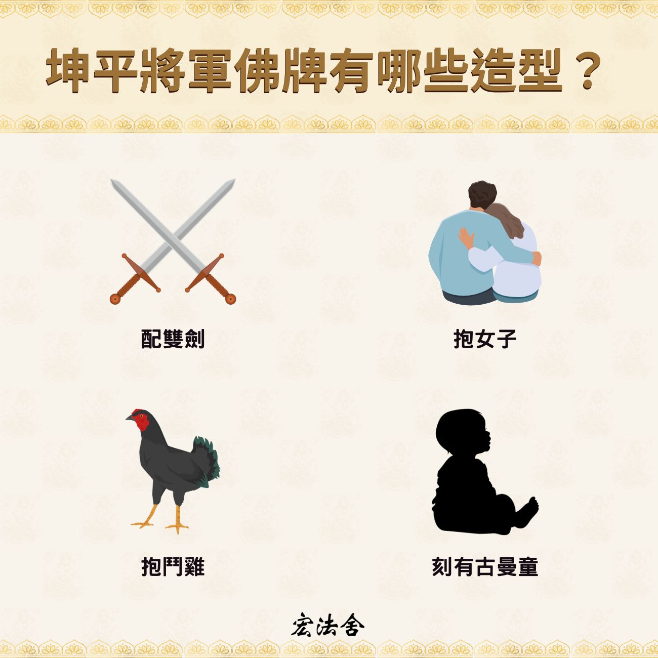 坤平將軍佛牌有哪些造型？